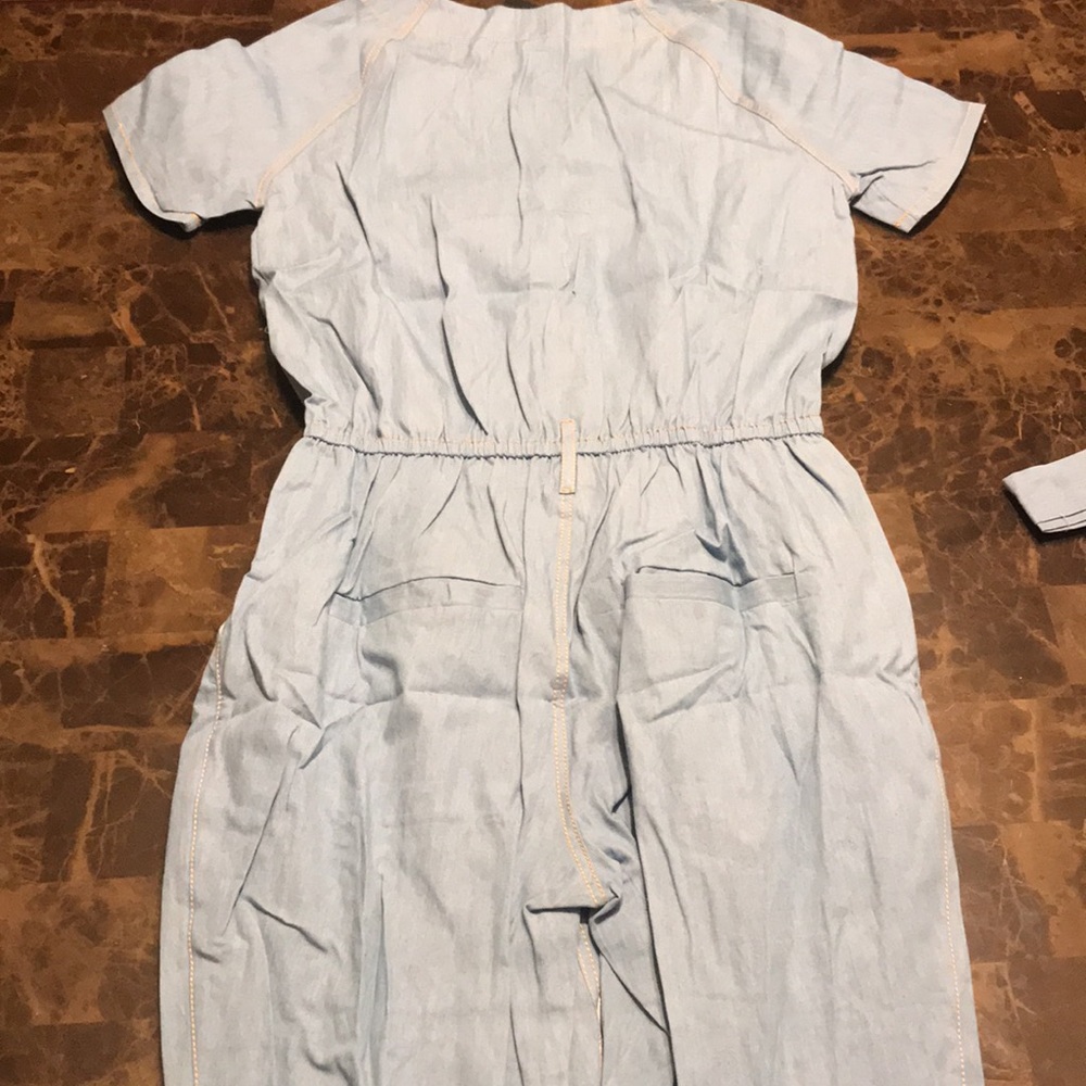 🎉Light Denim Roper Jumpsuit with Button Down Front and Tie Waist! - Picture 7 of 7